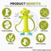 Foodie Puppies Interactive Latex Squeaky Chew Dog Toy - (Green Monkey, 20cm) | Small to Medium Dogs & Puppies | Durable, Rubber, Non-Toxic, Animal Design Playing & Fetching Pet Toy | Reduce Anxiety
