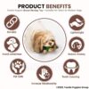 Foodie Puppies Interactive Dog Squeaky Plush Toy (Brown Monkey, Medium) | Crinkle Paper, Cotton-Stuffed, Rubber Vest Chew Toy for Teething, Cuddling, Playing & Training for Small to Medium Dogs