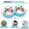814AWKU9eTL._SL1500_.jpg Foodie Puppies 2-in-1 Food and Water Bowl for Cats and Kittens - (Frog Bowl, Small) 200ml Each | Non-Slip, Non-Toxic Pet Feeding Plastic Frog Face Shaped Double Bowl Food & Water Feeder