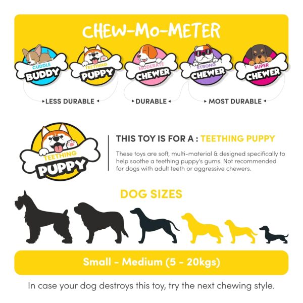 815ALQZciuL._SL1500_.jpg BarkButler x FOFOS Milk Bone & Ball Puppy Teething Toys Set - Puppy Toy Natural Rubber, Squeaky Toys for Dogs, Dog Toys for Medium Dogs (5-20kgs) - Blue