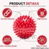 815YfwhxcmL._SL1500_.jpg Foodie Puppies Natural Rubber Spike Ball - 2.8inch/ 7cm | Suitable for Small to Medium Dogs and Puppies | Chewing, Teething, and Training Bouncy Ball Toy