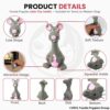 Foodie Puppies Latex Squeaky Dog Toys Combo - (Grey Mouse and Blue Bull) | Durable, Animal Design Chew Toy for Teething, Fetching & Playing | Suitable for Cats, Kitten, Small to Medium Dogs & Puppies