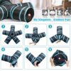 Cat Tunnel Kitten Dog Rabbits Cat Interactive Toy Play Toy Foldable Pet Cat Toy with Ball Tunnel (5 Way, Dark Blue)