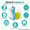 818E4liNM6L._SL1500_.jpg Foodie Puppies 2in1 Combo of Latex Squeaky Sound Chew Toy - (Blue Bull and Claw Ball) for Small Dogs & Puppies | Interactive Non - Toxic Durable Rubber Pet Toy for Training, Chewing and Playing