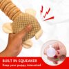 Dog Toy with Sound - Plush Chew & Squeaker & Crinkle Toy - Interactive Chew Toy - Non-Toxic Play Dog Toy - Small Medium & Large Dogs - Long Neck Toys for Dogs (Long Neck Bear (Brown))