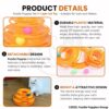 Foodie Puppies Interactive (3 Layers) Tower Track Roller with Colorful Balls for Cats and Kittens | Turntable Puzzle Toy for Mental and Physical Exercise (Color May Vary)