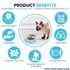 81AHyMsKz4L._SL1500_.jpg Foodie Puppies 2-in-1 Food and Water Bowl for Cats and Kittens - (Frog Bowl, Small) 200ml Each | Non-Slip, Non-Toxic Pet Feeding Plastic Frog Face Shaped Double Bowl Food & Water Feeder