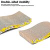 Emily Pets Cat Scratcher Cardboard 2 in 1 Reversible Scratching Pad Recyclable Corrugated Scratch Toy with Wave Shape & 10ML Catnip Cat Scratch Lounge for Furniture Protection Scratch Board