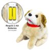 VGRASSP Walking and Jumping Puppy Toy for Kids - Battery Operated Back Flip Jump Dog with Sound - Color As Per Stock