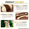 Foodie Puppies Durable Nylon Bone with Treat Chew Toy for Dogs (Arched Treat Bone - Medium) 13 cm | Non-Toxic, Safe & Long-Lasting | Ideal for Teething, Training & Aggressive Chewers of All Breeds