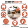 Foodie Puppies Interactive Latex Squeaky Chew Toy for Small to Medium Dogs (Teeth Rugby - Large) | Durable, Non-Toxic, Soft, Floating, Bouncing Pet Toy I Reduce Separation Anxiety (Design May Vary)