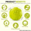 81FX2Nh0MLL._SL1500_.jpg Foodie Puppies Latex Rubber Squeaky Dog Chew Ball Toy - (Claw Ball, Small) Durable and Safe Fetch Teething Dog Toy for Puppies and Small to Medium Dogs, Paw Design Helps to Clean Teeth (Diameter, 6cm)