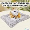 FunBlast Cute Cat Plush Toy with Meow Sound, Toy Accessories for Car Dashboard & Home Décor, Gift for Kids, Realistic Cat Pet Toys with Bed