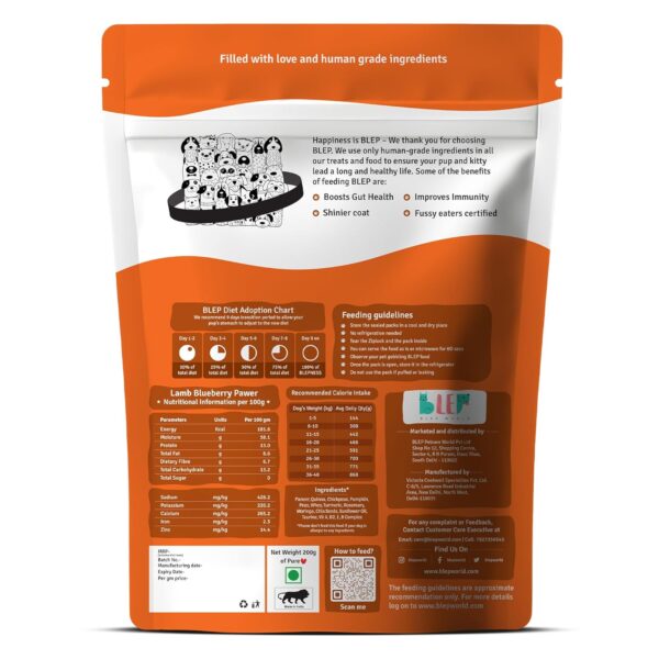 81Gkcz4XXCL._SL1500_.jpg BLEP Fresh Dog Food (Wet) Human Grade, Grain Free|Paneer, Quinoa & Mixed Veggies|Omega 3, 6, Vitamin A, D, E, B|Zero Preservatives & Sugar|Easily Digestible|for All Dog Breeds|100g (Pack of 1)