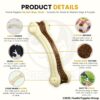 Foodie Puppies Durable Nylon Bone with Treat Chew Toy for Dogs (Arched Treat Bone - Small) 10.5 cm | Non-Toxic, Safe & Long-Lasting | Ideal for Teething, Training & Aggressive Chewers of All Breeds