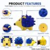 Foodie Puppies Interactive Non-Toxic Soft Latex Squeaky Chew Toy for Puppies and Small Dogs (Hedgehog - Small) | Chewing, Floating, Training, and Bouncing | Reduce Separation Anxiety