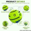 81KqliDlVCL._SL1500_.jpg Foodie Puppies 5.5-Inch Interactive Giggle Ball Squeaky Dog Toy for Medium to Large Breeds, Durable Non-Toxic PVC Chew Ball for Stress Relief, IQ Training, Keeps Dogs Happy & Healthy