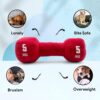81MKwC-FTL._SL1500_.jpg Goofy Tails Gym Series Dumbbell Plush Toy for Dogs | Squeaky Toy for Dogs and Puppies | Great for Playing Fetch and Retrieve (Red)