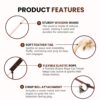81NFYnkggL._SL1500_.jpg Foodie Puppies Cat Teaser Playing Stick Wooden Cat Wand Toy for Cats and Kittens - (Mouse-Bell - 40cm), Interactive Feather Toy, Wood Teaser Wands, Fun Catcher Cats Stick Toy, Kitty Activity Teaser