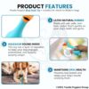 81NVlVp9gGL._SL1500_.jpg Foodie Puppies Natural Latex Rubber Squeaky Dog Toy - (Blue Duck) | Small Dogs & Puppy | Durable, Animal Design, Fetch & Chew Safe Play Toy | Reduce Separation Anxiety