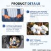 Foodie Puppies Monkey Crinkle Paper Rope Plush Toy for Dogs | Non-Toxic, Soft, Stuffed Interactive Cute Squeaky, Teething Rope Dog Toys | Plush Dog Toys for Small to Medium Dogs