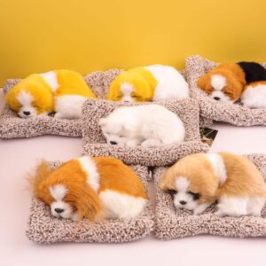 SUPER TOY Cute Sleeping Dog Plush Toy, Dog Soft Toy SUPER TOY Cute Sleeping Dog Plush Toy, Dog Soft Toy Gift for Kids Car Dashboard Accessories