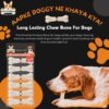 81QIE30RJRL._SL1500_.jpg All Life Stages Dog Rawhide Natural Bones (Dog Chews) (Size 3") (6Pcs)