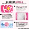 81QRmCDNV0L._SL1500_.jpg Foodie Puppies Interactive Non-Toxic Soft Latex Squeaky Chew Toy for Small to Medium Dogs (Pink Pie - Large) | Chewing, Floating, Training, and Bouncing | Reduce Separation Anxiety