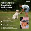 81RNxG9XphL._SL1500_.jpg Dogaholic Milky Chew Sticks with Chicken | Soft & Tasty High-Protein Dog Treats | Ideal for Puppies & Adult Dogs Over 2 Months | 10 Piece Pack