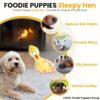Foodie Puppies Natural Latex Rubber Squeaky (Yellow Sleepy Hen) Dogs Toy | Small Dogs & Puppy | Durable, Animal Design, Fetch & Chew Safe Play Toy | Reduce Separation Anxiety