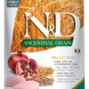 FARMINA PET FOODS Ancestral Grain Selection Dry Dog Food, Adult FARMINA PET FOODS Ancestral Grain Selection Dry Dog Food, Adult Medium & Maxi Breed, 12kg + 3kg Free, Chicken and Pomegranate