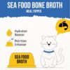 81Rr98SivlL._SL1500_.jpg Goofy Tails Sea Food Bone Broth for Cats 300 ml (100ml X 3 Pack), Human Grade, Preservative Free,Gut Friendly Cat Food Topper, Cat Supplements with Natural Collagen