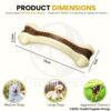 Foodie Puppies Durable Nylon Bone with Treat Chew Toy for Dogs (Arched Treat Bone - Medium) 13 cm | Non-Toxic, Safe & Long-Lasting | Ideal for Teething, Training & Aggressive Chewers of All Breeds