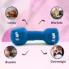 81T8IoX8rSL._SL1500_.jpg Goofy Tails Gym Series Dumbbell Plush Toy for Dogs | Squeaky Toy for Dogs and Puppies | Great for Playing Fetch and Retrieve(Blue)