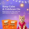 BARK OUT LOUD Festive Gift Box for Cats | Premium Gift Hamper with Duck Chews, Tuna & Chicken Mousse, Cat Pillows & Calming Supplements | Ideal Gift for All Cat Breeds & Ages