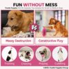 81UQpqPzEZL._SL1500_.jpg Foodie Puppies Interactive Non-Toxic Soft Latex Squeaky Chew Toy for Small to Medium Dogs (Pink Pie - Large) | Chewing, Floating, Training, and Bouncing | Reduce Separation Anxiety