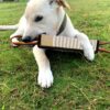 Dog Toys, Interactive Dog Toys Leather Bite Rag, Durable Dog Bite Tug Toy for Puppy, Teeth Cleaning and Training(11.8 * 2.8in)