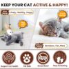 81XHdS4vWL._SL1500_.jpg Foodie Puppies Cat Teaser Playing Stick Wooden Cat Wand Toy for Cats and Kittens - (Mouse-Bell - 40cm), Interactive Feather Toy, Wood Teaser Wands, Fun Catcher Cats Stick Toy, Kitty Activity Teaser