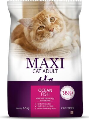 Maxi Ocean Fish Dry Cat Food 6.5kg, Adult