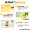 Foodie Puppies Natural Latex Rubber Squeaky (Yellow Sleepy Hen) Dogs Toy | Small Dogs & Puppy | Durable, Animal Design, Fetch & Chew Safe Play Toy | Reduce Separation Anxiety