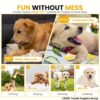Foodie Puppies Natural Latex Rubber Squeaky (Yellow Sleepy Hen) Dogs Toy | Small Dogs & Puppy | Durable, Animal Design, Fetch & Chew Safe Play Toy | Reduce Separation Anxiety