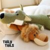 Dog Toy with Sound - Plush Chew & Rope Toy for Dogs - Squeaker & Crinkle Toy - Interactive Chew Toy - Durable Non-Toxic Play Dog Toy - Small Medium & Large Dogs