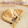 81e4K6UuvKL._SL1500_.jpg Sunkizzrs® Huge Silvervine Stick with Sisal Rope & Gall Fruit & Raffia Palm —Matatabi Stick for Cat Teeth Cleaning —Interactive CatnipToy Set —Chew & Scratch Toys for Aggressive Chewers (Φ3 x 38cm)