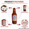 Foodie Puppies Squeaky Plush Toy for Dogs & Puppies - (Doggweiser Bottle Toy, 27cm) | Non-Toxic, Stuffed, Teething, Playful, Interactive, Soft, Chew Toy for Small to Medium Dogs