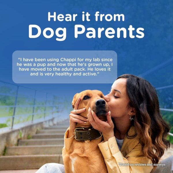 81fxbTDfakL._SL1500_.jpg Chappi Adult (1+ Years) Dry Dog Food, Chicken & Rice, 20 kg, Complete and Balanced Food for Adult Dogs
