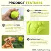 81gr6c0eSL._SL1500_.jpg Foodie Puppies Latex Rubber Squeaky Dog Chew Ball Toy - (Claw Ball, Small) Durable and Safe Fetch Teething Dog Toy for Puppies and Small to Medium Dogs, Paw Design Helps to Clean Teeth (Diameter, 6cm)