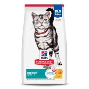Hill's Science Diet Adult Indoor Dry Cat Food, 15.5-Pound Bag