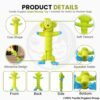 Foodie Puppies Interactive Latex Squeaky Chew Dog Toy - (Green Monkey, 20cm) | Small to Medium Dogs & Puppies | Durable, Rubber, Non-Toxic, Animal Design Playing & Fetching Pet Toy | Reduce Anxiety