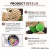 Foodie Puppies Interactive Dog Squeaky Plush Toy (Brown Monkey, Medium) | Crinkle Paper, Cotton-Stuffed, Rubber Vest Chew Toy for Teething, Cuddling, Playing & Training for Small to Medium Dogs