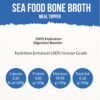 81imdYL67dL._SL1500_.jpg Goofy Tails Sea Food Bone Broth for Cats 300 ml (100ml X 3 Pack), Human Grade, Preservative Free,Gut Friendly Cat Food Topper, Cat Supplements with Natural Collagen